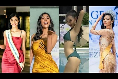 Kiều Loan trình diễn tại Hoa hậu hoà bình quốc tế 2019