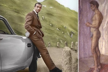 Tranh chấp bức vẽ khắc họa tài tử "điệp viên 007" Sean Connery mặc quần bơi