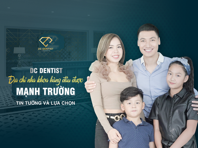 GIA ĐÌNH DIỄN VIÊN MẠNH TRƯỜNG TRẢI NGHIỆM CÔNG NGHỆ MỚI TẠI NHA KHOA DC DENTIST - Ảnh 1.