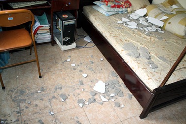 Sập vữa trần ở khu đô thị Mỹ Đình I