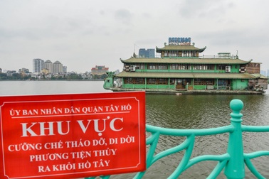 Hà Nội chưa tính cho du thuyền hoạt động lại trên hồ Tây