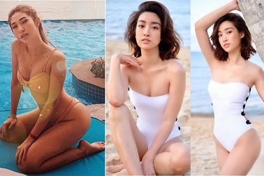 Đỗ Mỹ Linh gây sốt với ảnh bikini nóng bỏng, Khổng Tú Quỳnh hở bạo hậu chia tay