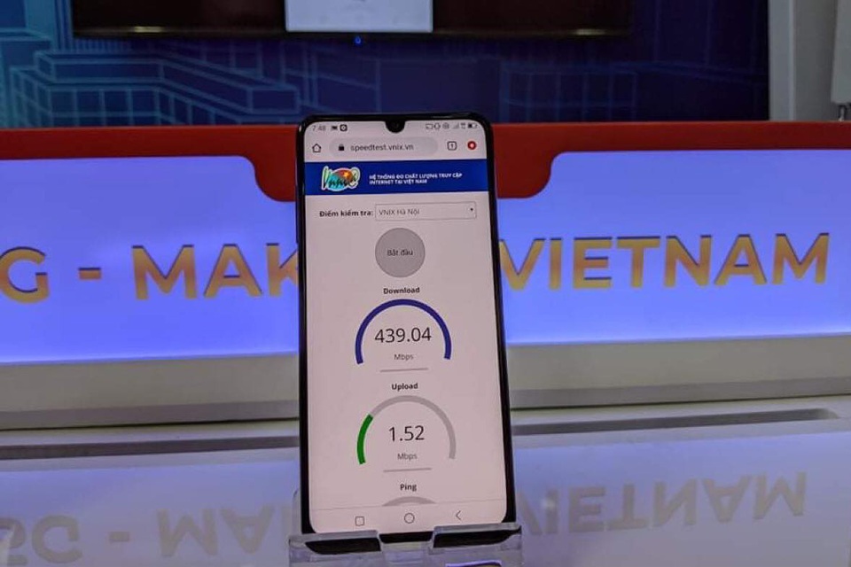 Smartphone Vsmart Aris 5G thử nghiệm thành công trên mạng 5G tại Việt Nam - 1 Smartphone Vsmart Aris 5G thử nghiệm thành công trên mạng 5G tại Việt Nam - 1