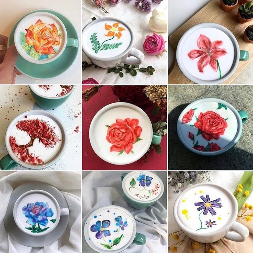 Chàng trai nổi tiếng với biệt tài vẽ tranh trên cà phê - 10 Chàng trai nổi tiếng với biệt tài vẽ tranh trên cà phê - 10