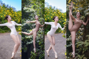 Đắm say điệu vũ ballet của thiếu nữ Hà thành giữa rừng núi Ba Vì