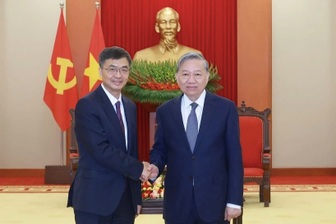 Tổng Bí thư Tô Lâm tiếp Bí thư Quảng Tây của Trung Quốc