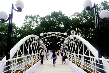 Người Sài Gòn thích thú với cầu bộ hành 11 tỷ đồng