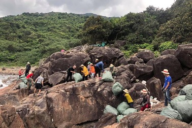 Hơn 100 bạn trẻ cùng “dọn rác Sơn Trà”