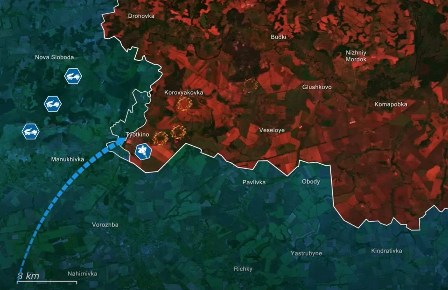 Ukraine tìm điểm mù trên phòng tuyến Nga để tái xuất mặt trận Kursk - 2