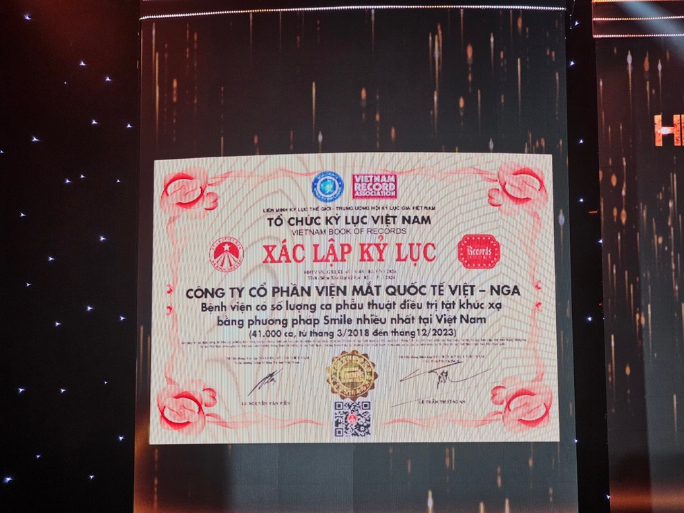 Hệ thống Bệnh viện Mắt Quốc tế Việt - Nga xác lập kỷ lục mới - 3 Hệ thống Bệnh viện Mắt Quốc tế Việt - Nga xác lập kỷ lục mới - 3