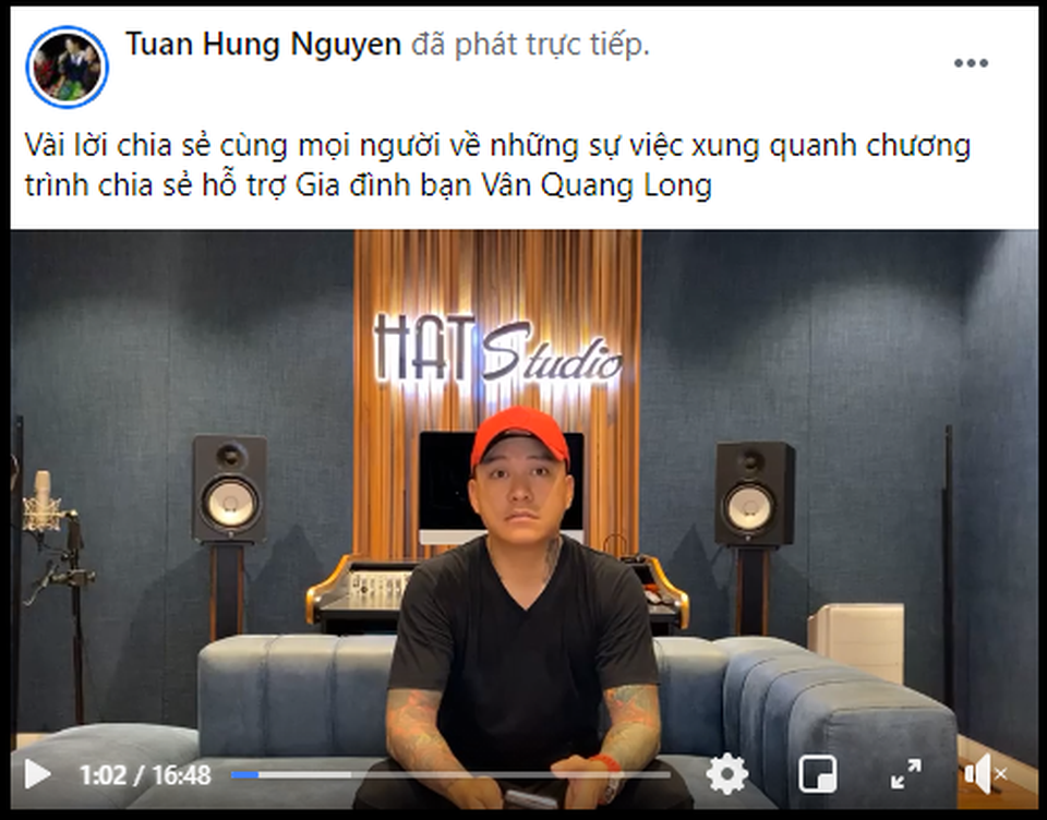 Tuấn Hưng bức xúc lên tiếng về ồn ào đêm nhạc tưởng nhớ Vân Quang Long - 1 Tuấn Hưng bức xúc lên tiếng về ồn ào đêm nhạc tưởng nhớ Vân Quang Long - 1