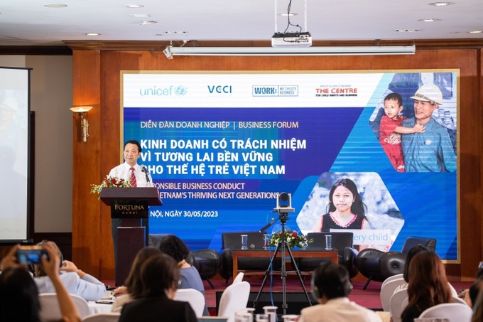 Ông Nguyễn Quang Vinh – Phó Chủ tịch VCCI phát biểu tại sự kiện.