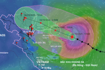Bão Matmo đang trong giai đoạn mạnh nhất, tối nay sẽ ảnh hưởng tới miền Bắc