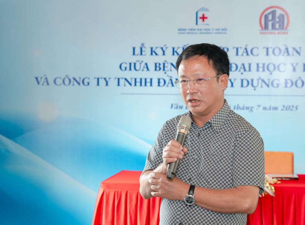 សាកលវិទ្យាល័យវេជ្ជសាស្ត្រហាណូយបានចុះហត្ថលេខាលើកិច្ចព្រមព្រៀងសហប្រតិបត្តិការជាមួយក្រុមហ៊ុនសំណង់ទីក្រុង Phuong Dong - ២ Đại học Y Hà Nội ký kết hợp tác cùng Công ty xây dựng đô thị Phương Đông - 2