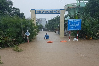 Ảnh hưởng không khí lạnh, nhiều tỉnh Nam Trung Bộ mưa to