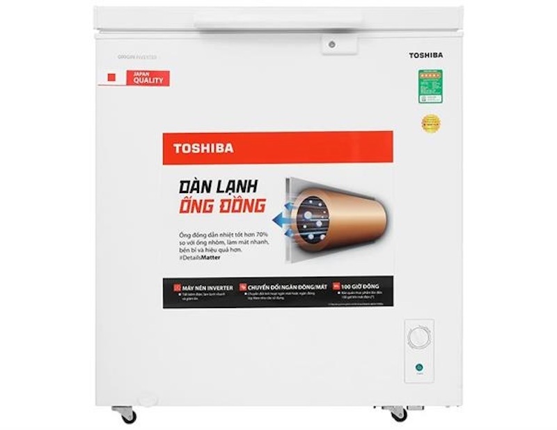 Tủ đông Toshiba Inverter 201 lít GR-RC265CM-PMV(01) bảo quản thực phẩm tối ưu, tiết kiệm điện