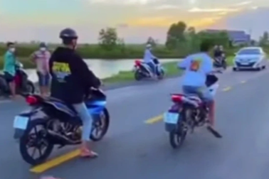 Nẹt pô, bốc đầu xe giữa đường, thanh niên lĩnh "vé" phạt 7 triệu đồng