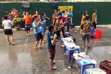 Sinh viên Lào đón tết cổ truyền dân tộc tại Việt Nam