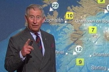 Thái tử Charles bất ngờ đọc bản tin thời tiết