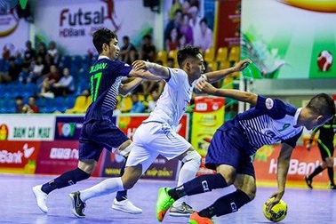 Thái Sơn Nam áp sáp ngôi đầu giải futsal vô địch quốc gia 2018
