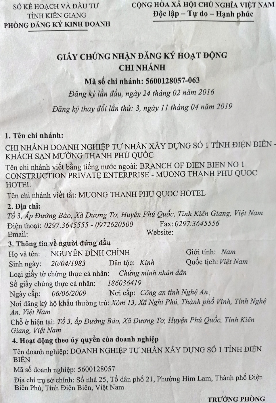 Sở Xây dựng lên tiếng về sai phạm tại Khách sạn Mường Thanh Phú Quốc - 2 Sở Xây dựng lên tiếng về sai phạm tại Khách sạn Mường Thanh Phú Quốc - 2