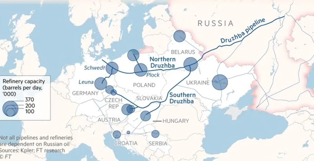 Nga cảnh báo cứng rắn Ukraine khi đường ống dầu sang châu Âu bị tấn công - 2 Nga cảnh báo cứng rắn Ukraine khi đường ống dầu sang châu Âu bị tấn công - 2