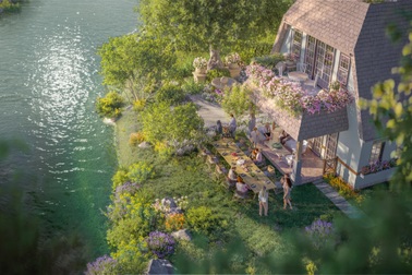 Hành trình cảm xúc tại Đảo Châu Âu - nhà giữa đảo, đảo giữa rừng hoa