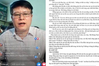 Học sinh Vĩnh Phúc viết về “người thầy dũng sĩ” trong “bão dịch” Covid-19