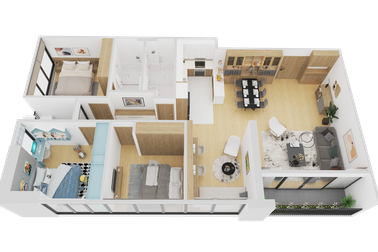 Căn hộ diện tích lớn, bàn giao thô tại MHD Trung Văn