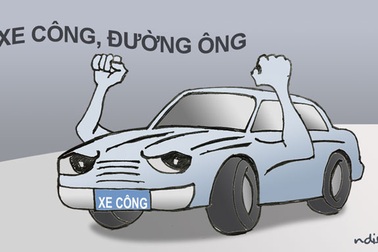 Những chiếc xe biển xanh ngược chiều