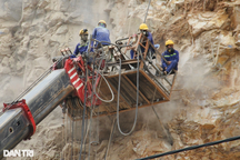 Khoan 1.920 mũi khắc phục sạt lở núi ở Quy Nhơn