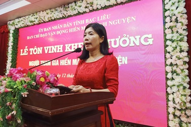 Chủ tịch CTĐ Bạc Liêu: Sức khỏe, hạnh phúc là 2 món quà vô giá từ hiến máu