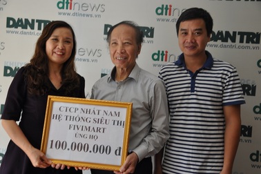 Hệ thống siêu thị Fivimart ủng hộ 100 triệu đồng đến đồng bào miền Trung bị lũ lụt