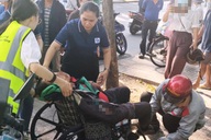 TPHCM: Tài xế xe công nghệ xô xát trước bệnh viện, vào cấp cứu ngày cận Tết