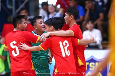 Đội tuyển futsal Việt Nam rộng cửa vào vòng chung kết giải châu Á