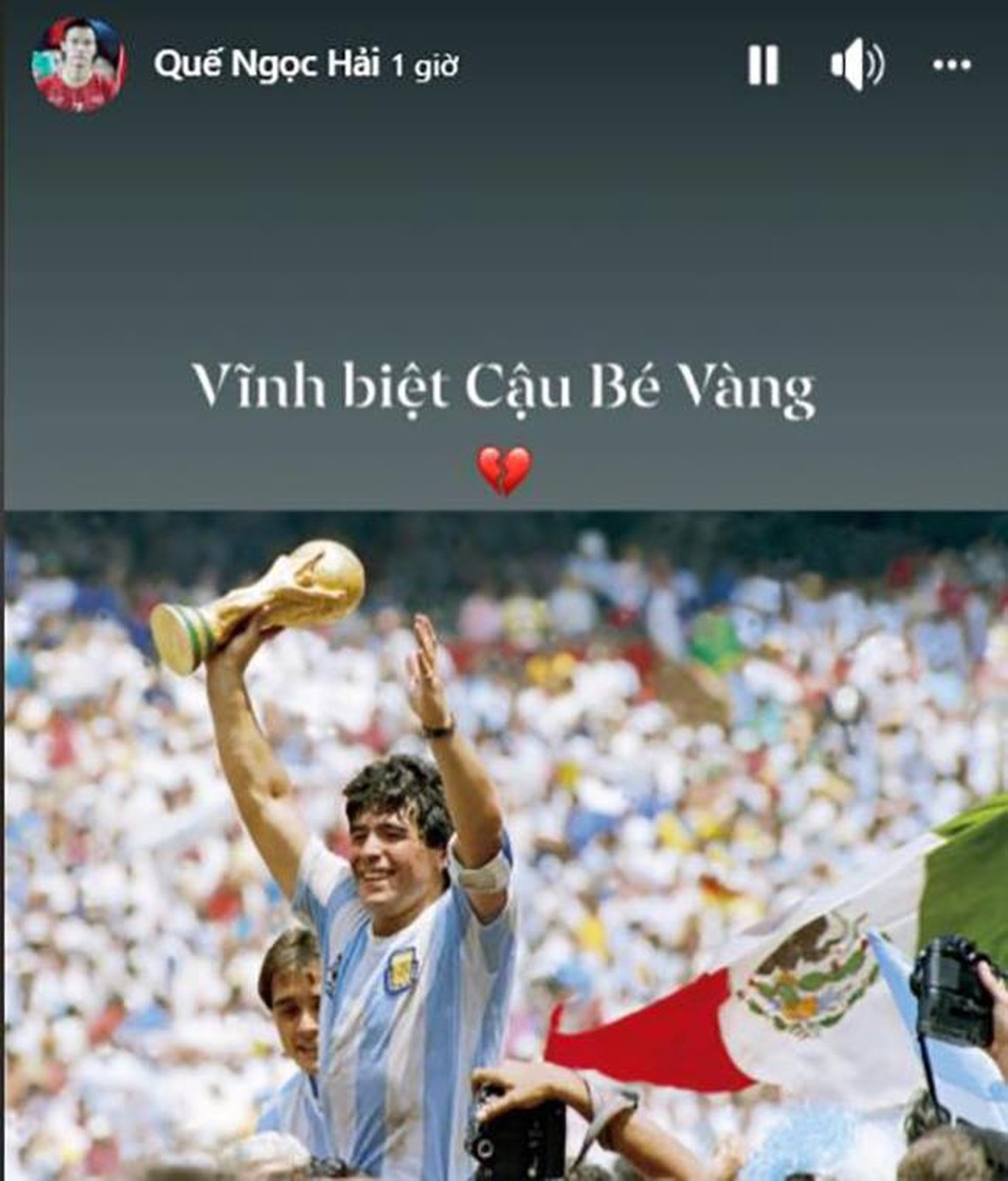 Giới bóng đá Việt Nam tiếc thương sự ra đi của Diego Maradona - 7 Giới bóng đá Việt Nam tiếc thương sự ra đi của Diego Maradona - 7