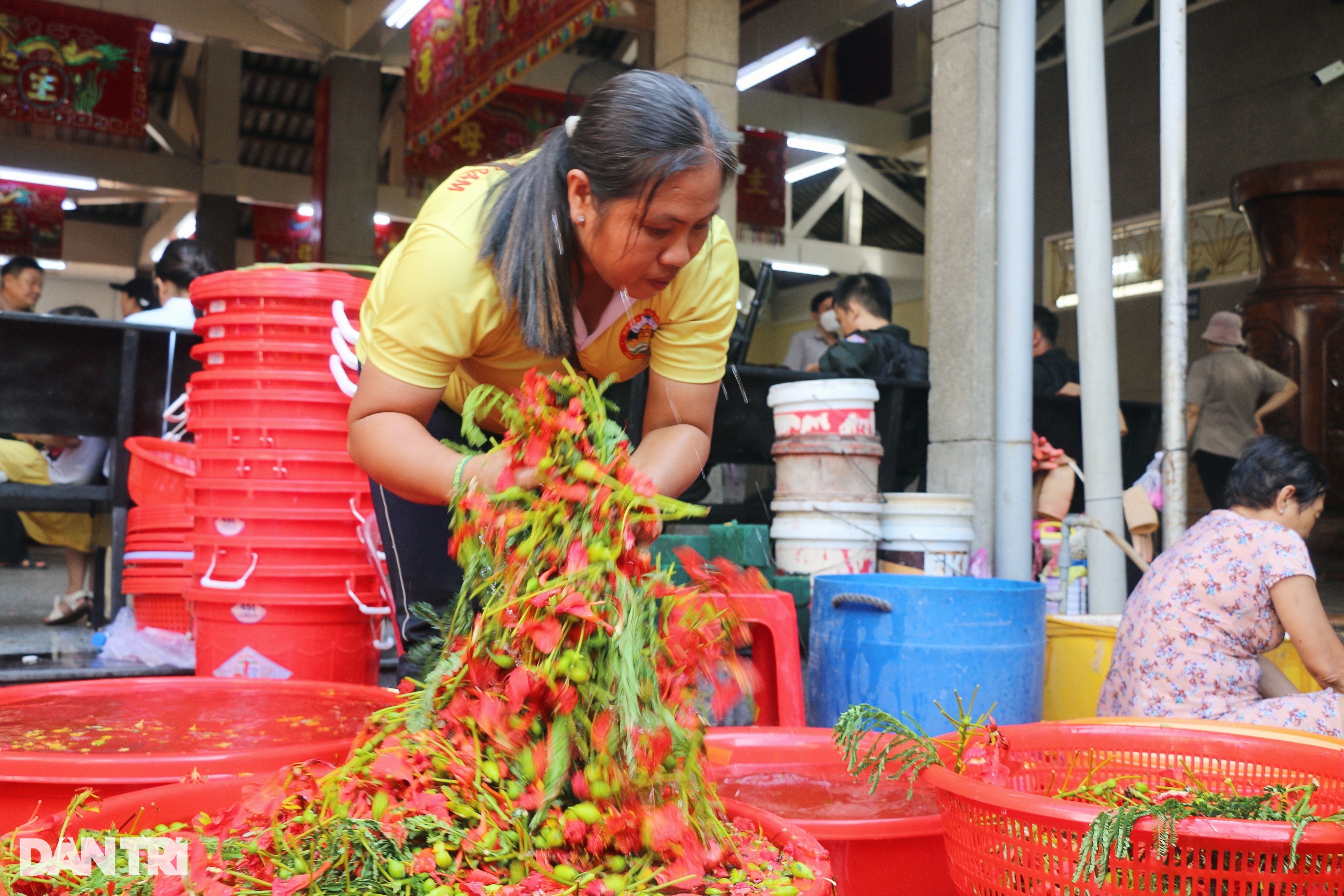 Cận cảnh quá trình nấu 9 loại hoa tắm tượng Bà Chúa Xứ núi Sam - 3 Cận cảnh quá trình nấu 9 loại hoa tắm tượng Bà Chúa Xứ núi Sam - 3