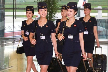 Ngỡ ngàng trước vẻ đẹp của tiếp viên hàng không Triều Tiên