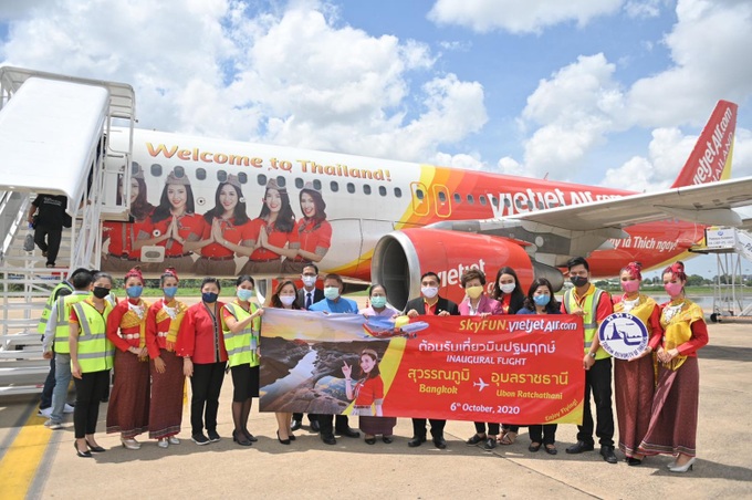 Vietjet tưng bừng khai trương đường bay Băng Cốc – Ubon Ratchathani và khuyến mại vé 0 Baht cho toàn mạng bay tại Thái Lan - Ảnh 1.