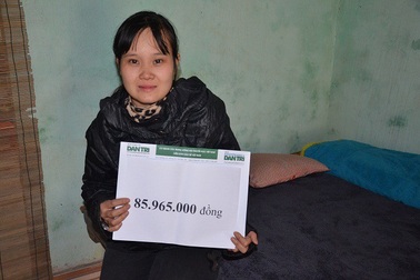 Gần 86 triệu đồng đến với gia đình bé gái bé 7 tuổi bị thiểu năng trí tuệ