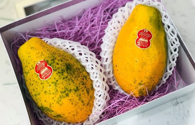 Đu đủ ở Việt Nam rẻ như cho, hàng nhập ngoại cả triệu đồng/quả - Ảnh 1. Đu đủ ở Việt Nam rẻ như cho, hàng nhập ngoại cả triệu đồng/quả - Ảnh 1.
