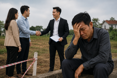 Ký bán đất theo lời môi giới, người đàn ông mất cả đất lẫn tiền