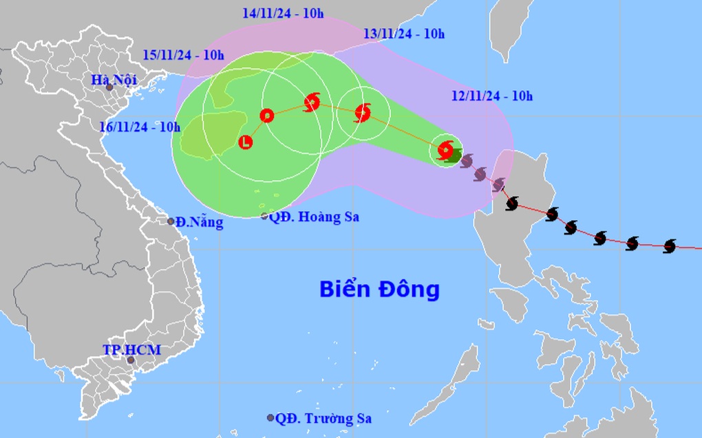 Bão Toraji sẽ suy yếu trên biển, các tỉnh miền Trung mưa lớn - 1