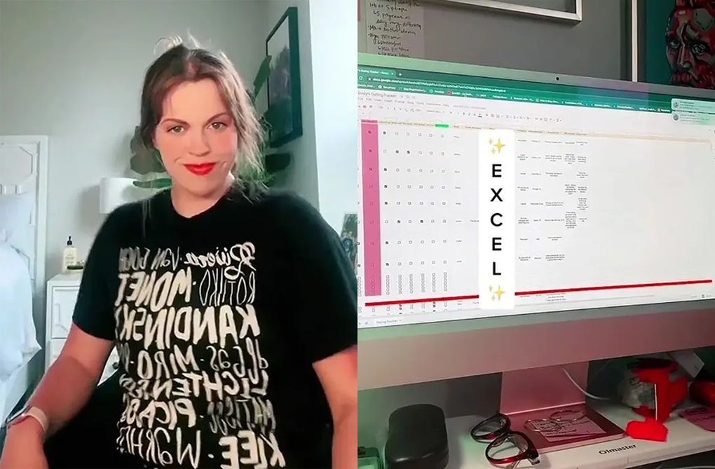 Hẹn hò nhiều chàng trai, cô gái trẻ phải lập bảng Excel để ghi nhớ - 1 Hẹn hò nhiều chàng trai, cô gái trẻ phải lập bảng Excel để ghi nhớ - 1