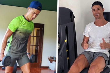 C.Ronaldo "cạch mặt" rượu chè ngay trên bàn tiệc Giáng sinh