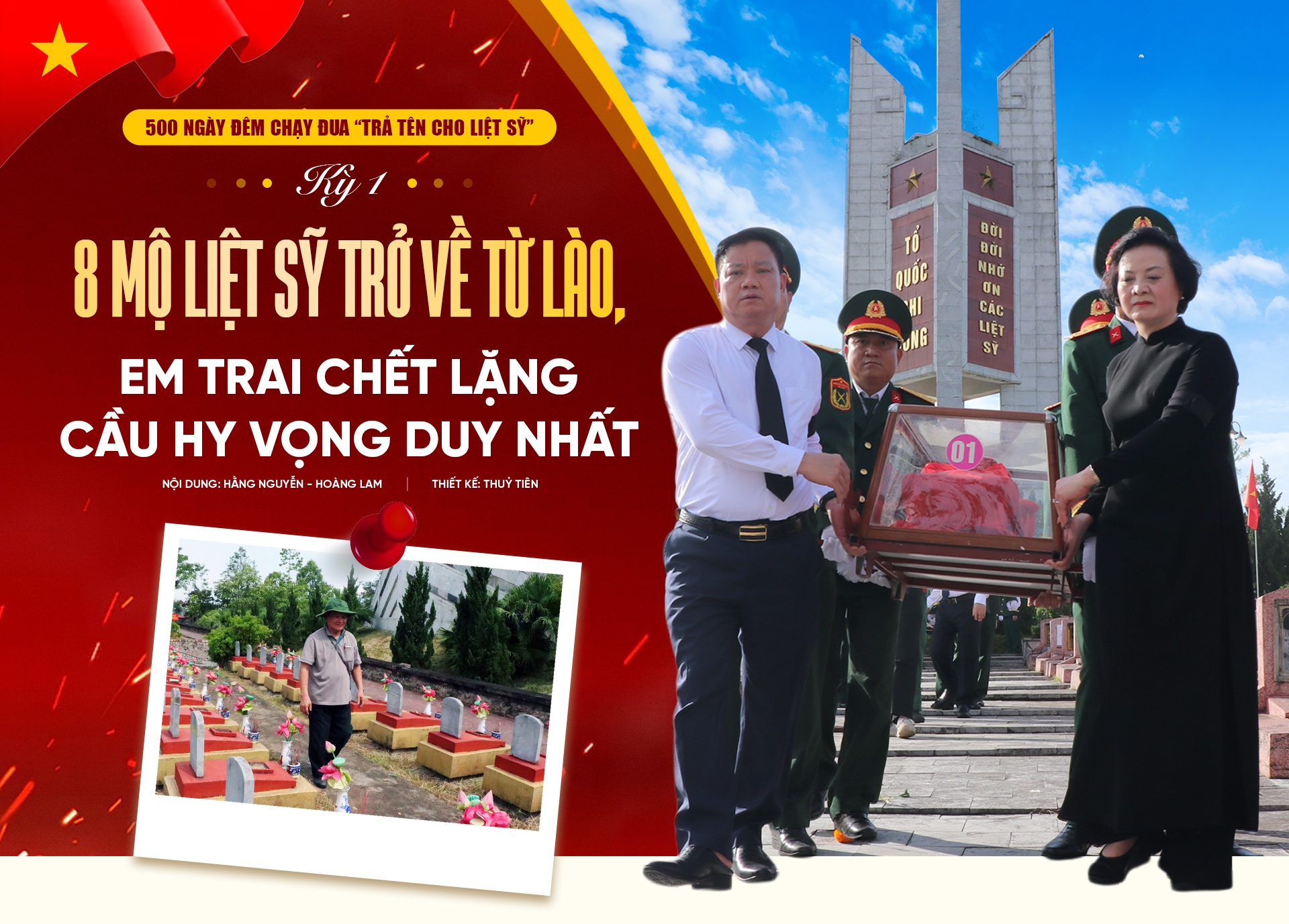 8 mộ liệt sĩ trở về từ Lào, em trai đứng lặng cầu hy vọng duy nhất