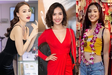 Tiểu Vy diện short jeans - áo thun tại Miss World; Ninh Dương Lan Ngọc quyến rũ với đầm 2 dây
