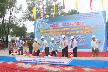 Khởi công xây dựng đường trung tâm trục dọc Khu kinh tế trọng điểm Đông Nam