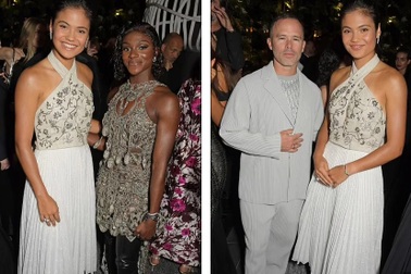 Ngôi sao quần vợt 18 tuổi Emma Raducanu nổi nhất trong tiệc thời trang