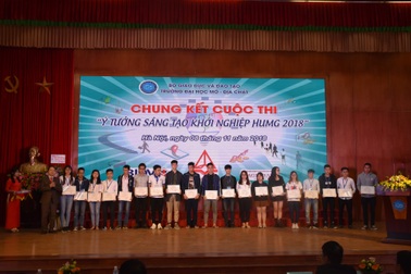 Sinh viên Dầu khí đoạt giải nhất cuộc thi  “Ý tưởng sáng tạo khởi nghiệp HUMG năm 2018”